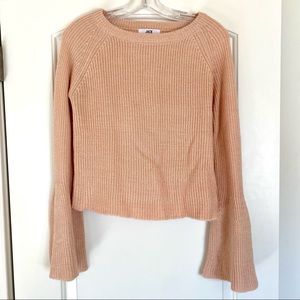 Jack by BB Dakota Pink Bell Sleeve Sweater